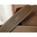 Hermes Steve 35 Messenger Bag In Taupe Clemence Calfskin
