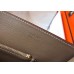 Hermes Steve 35 Messenger Bag In Taupe Clemence Calfskin