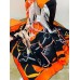 Hermes Black Projets Carres Shawl 140