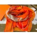 Hermes Orange Projets Carres Shawl 140