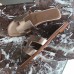 Hermes Oran Sandals In Champagne Swift Leather