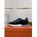 Hermes Mens Drive Sneakers In Black Leather