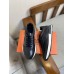 Hermes Mens Drive Sneakers In Black Leather