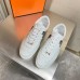 Hermes Boomerang Sneakers In Multicolore White Leather