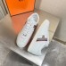 Hermes Boomerang Sneakers In Multicolore White Leather