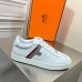 Hermes Boomerang Sneakers In Multicolore White Leather