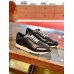 Hermes Mens C-Addict Sneakers In Black Perforated calfskin