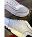 Hermes Mens C-Addict Sneakers In White Perforated Calfskin