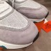 Hermes Mens Addict Sneakers In Grey Knit