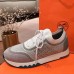 Hermes Mens Addict Sneakers In Grey Knit