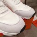 Hermes Mens Addict Sneakers In White Knit