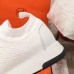 Hermes Mens Addict Sneakers In White Knit
