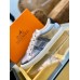 Hermes Mens Avantage Sneakers In Grey Metallic Leather