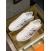 Hermes Mens Avantage Sneakers In White/Blue Calfskin