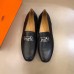 Hermes Mens Tenor Loafers In Black Calfskin