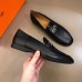 Hermes Mens Tenor Loafers In Black Calfskin