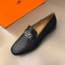 Hermes Mens Tenor Loafers In Black Calfskin