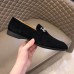 Hermes Mens Tenor Loafers In Black Suede Leather