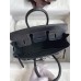 Hermes Birkin 25 Bag In Black Matte Alligator Crocodile Skin