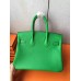 Hermes Birkin 25 Handmade Bag In Bambou Clemence Leather