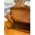 Hermes Birkin 25 Handmade Bag In Brown Clemence Leather