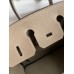Hermes Birkin 25 Handmade Bag In Grey Clemence Leather