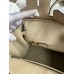Hermes Birkin 25 Handmade Bag In Grey Clemence Leather