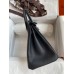 Hermes Birkin 25 Handmade Bag In Black Clemence Leather