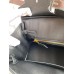 Hermes Birkin 25 Handmade Bag In Black Clemence Leather