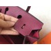 Hermes Birkin 25 Handmade Bag In Ruby Clemence Leather
