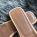 Hermes Oran Sandals In Beige Ostrich Leather