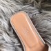 Hermes Oran Sandals In Grey Ostrich Leather