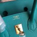 Hermes Birkin 25 Handmade Bag In Malachite Epsom Calfskin