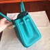 Hermes Birkin 25 Handmade Bag In Malachite Epsom Calfskin