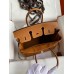 Hermes Birkin 25 Handmade Bag In Gold Epsom Calfskin