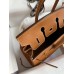 Hermes Birkin 25 Handmade Bag In Gold Epsom Calfskin