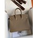 Hermes Birkin 25 Handmade Bag In Taupe Epsom Calfskin