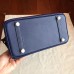 Hermes Birkin 25 Handmade Bag In Sapphire Epsom Calfskin