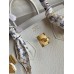 Hermes Birkin 25 Handmade Bag In White Epsom Calfskin