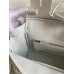 Hermes Birkin 25 Handmade Bag In White Epsom Calfskin