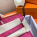 Hermes Birkin 25 Handmade Bag In Rose Red Ostrich Leather