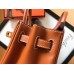 Hermes Birkin 25 Handmade Bag In Gold Swift Leather