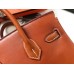 Hermes Birkin 25 Handmade Bag In Gold Swift Leather