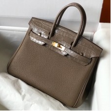 Hermes Touch Birkin 25cm Limited Edition Taupe Bag