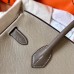Hermes Birkin 30 Handmade Bicolor Bag In Grey Epsom Leather