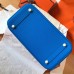 Hermes Birkin 30 Handmade Bag In Blue Clemence Leather
