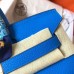 Hermes Birkin 30 Handmade Bag In Blue Clemence Leather