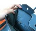 Hermes Birkin 30 Handmade Bag In Blue Jean Clemence Leather