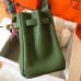 Hermes Birkin 30 Handmade Bag In Canopee Clemence Leather