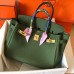 Hermes Birkin 30 Handmade Bag In Canopee Clemence Leather